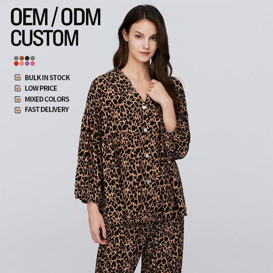 2024 Fashionable Comfortable Long Sleeve Bandeau Top Pants Pajamas Casual Womens Set