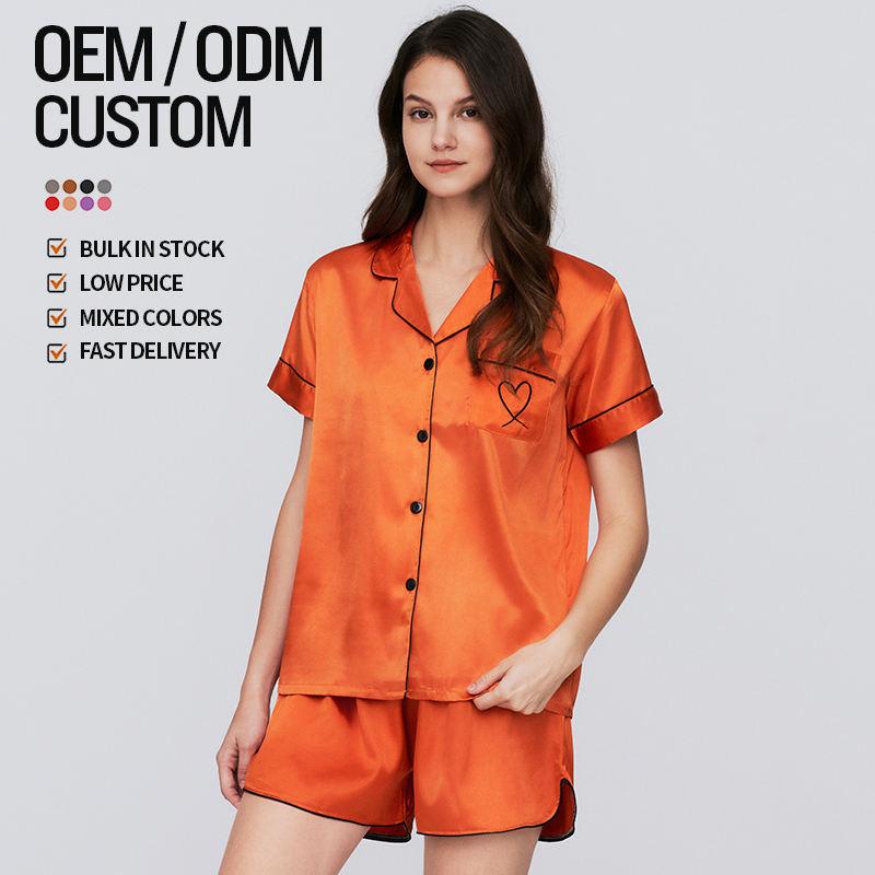 Wholesale High Quality Private Design Summer Custom Designer Luxury Women's Pajama Sets