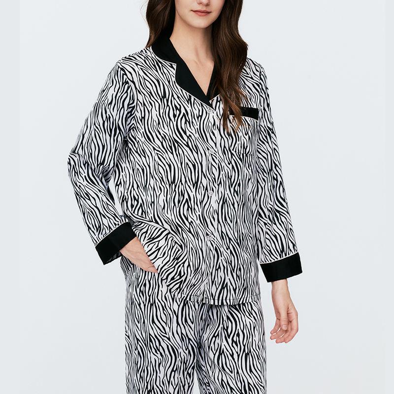 Latest Pajama Sets Women's Casual Long Sleeve Pajamas Plus Box Printed Women's Pajamas